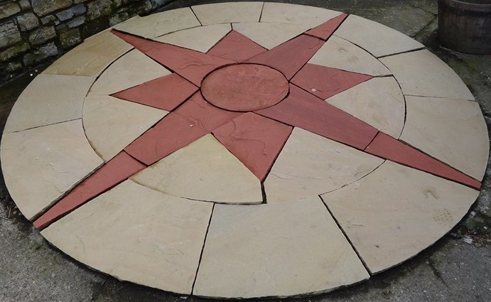 Star Circle Paving for garden