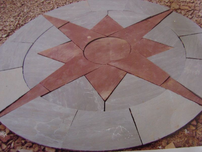 Star Circle Paving for garden